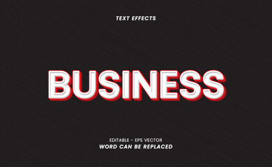 Appearance text effect - Editable Business Word