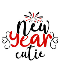 NEW YEARS Svg Bundle, Happy New Years 2023 SVG, Print on Demand, New Year Png, Shirt, Svg Files For Circut, Sublimation Designs Downloads