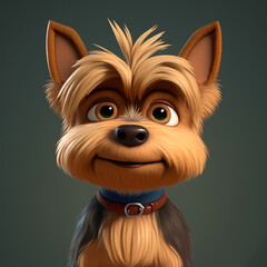 Naklejka premium sweet little dog