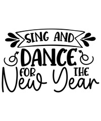 Happy New Year SVG Bundle, Hello 2023 Svg, New Year Decoration, New Year Sign, Silhouette Cricut, Printable Vector, New Year Quote Svg