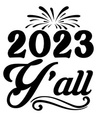 Happy New Year SVG Bundle, Hello 2023 Svg, New Year Decoration, New Year Sign, Silhouette Cricut, Printable Vector, New Year Quote Svg