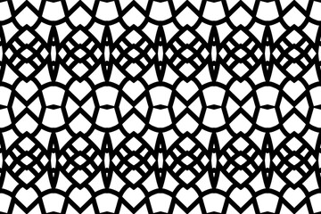 Ornament seamless pattern. Geometric background.Textile print, web design, abstract background. Vector art.