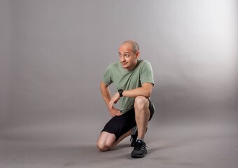 man sitting on the floor