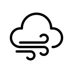 wind line icon illustration vector graphic