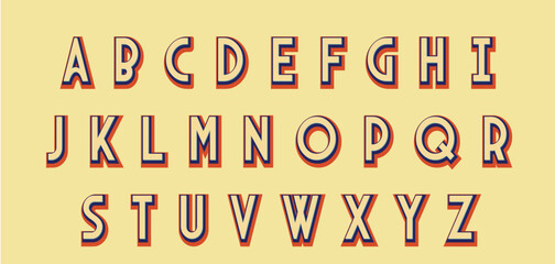 Vintage Alphabet letters font