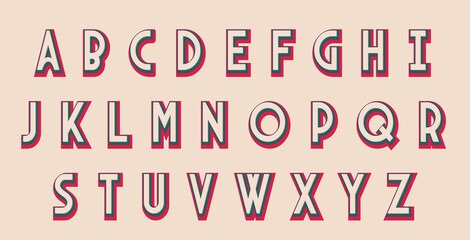 Retro Alphabet Letters font