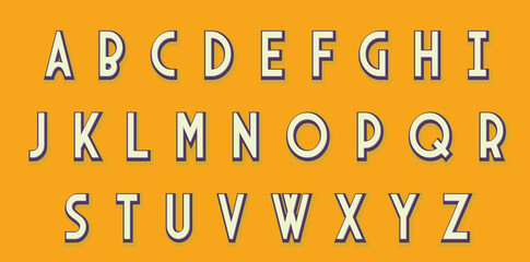 Retro Alphabet Letters font