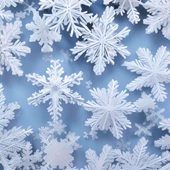 Snow Flakes, illustration of winter snowflakes, Festival Christmas Background Art