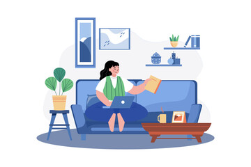 Women Working Remotely At Home