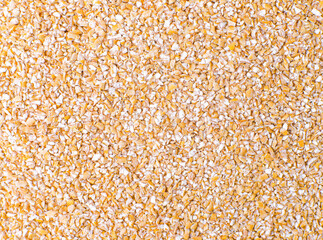Crushed raw wheat, macro