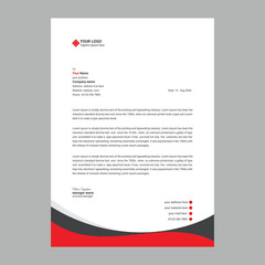 creative letterhead design template