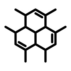 Fototapeta premium molecule line icon