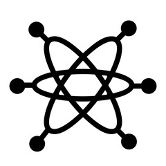 molecule glyph icon