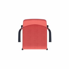 office chair isolated on white background, interior furniture, 3D illustration, cg render