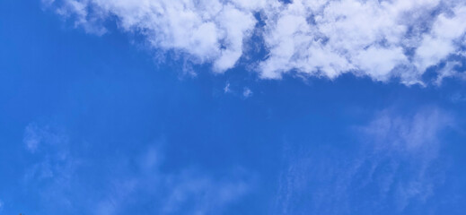 Nature Blue sky with blurred cloud background