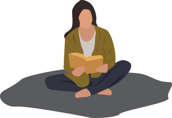 someone is reading a book