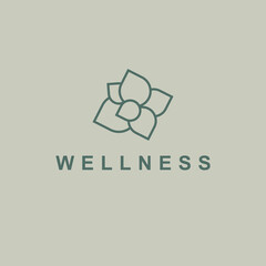 Vector logo design template for organic and natural products. Healthy lifestyle and vegan sign.