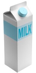 Milk blank carton	