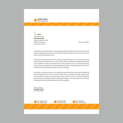 creative letterhead design template