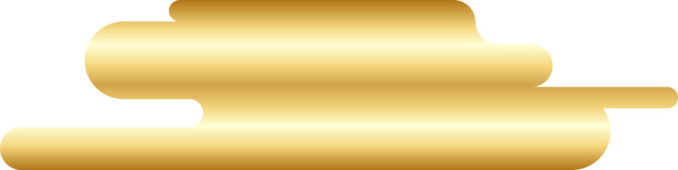 Obraz premium Abstract Gold Minimal Round Shape Vector