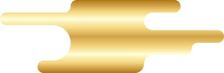 Obraz premium Abstract Gold Minimal Round Shape Vector