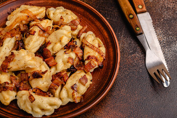 Dumplings, filled with mashed potatoes.