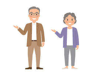 シニア こちら ポーズ