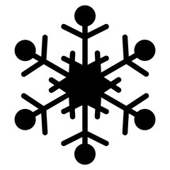 snowflake glyph icon