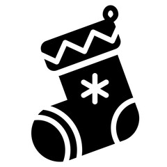 sock glyph icon