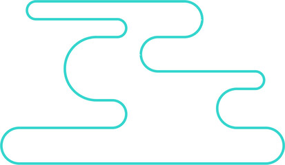 Obraz premium Abstract Minimal Round Shape Vector Outline