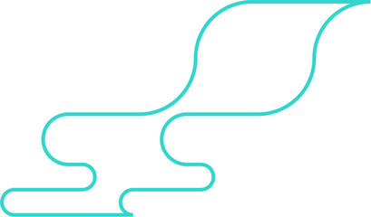 Abstract Minimal Round Shape Vector Outline