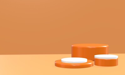 orange candle holder