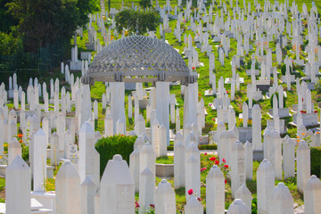  Potocari, Srebrenica memorial and cemetery for the victims of the genocide