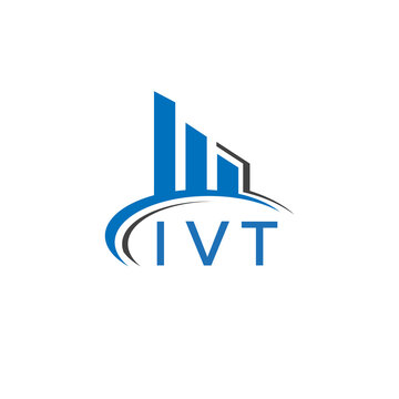 IVT letter logo. IVT blue image. IVT Monogram logo design for entrepreneur and business. IVT best icon.	

