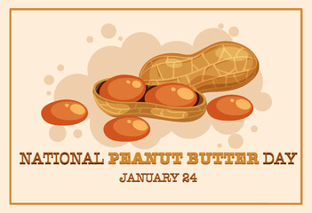 National Peanut Butter Day Banner Design