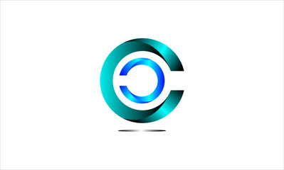 logo c 3d modern