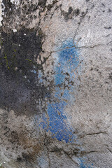 Concrete wall with black mold wallpaper texture