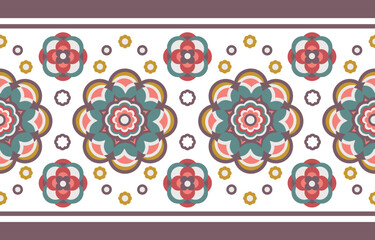 Ethnic abstract ikat art pattern in tribal folk embroidery Mexican style striped pattern in Aztec style Figure tribal Design for carpet curtain wallpaper clothing Batik wrapping fabric textile native