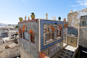 View of the Old Medina of Tunis. Unesco World Heritage Site. Around 700 monuments, including...