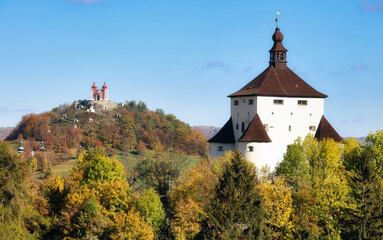 Fototapeta na wymiar New castle in UNESCO City Banska Stiavnica, Slovakia
