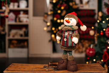 Weihnachten Schneemann Dekoobjekt Dekoration Weihnachtsdeko 