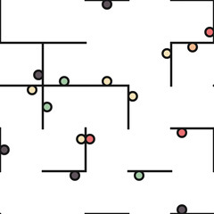 Decorative diagram colorful geometric figures background illustration