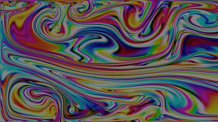 Illustration of abstract shapes with added effects