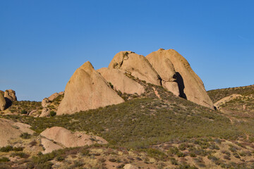 Fototapeta na wymiar Texas Canyon Rocks, Santa Clarita, Los Angeles County