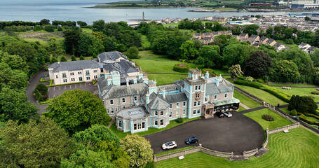 Aerial photo of Drumalis Retreat and Conference Centre County Antrim Northern Ireland