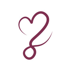 Collection of Valentine's Day Heart elements for template design elements