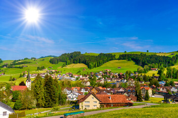 Village Schoenengrund in Hinterland, Appenzell Ausserrhoden, Switz