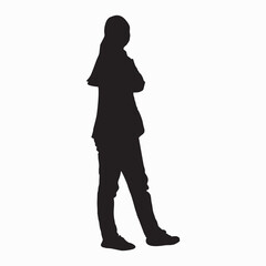 silhouette of a woman
