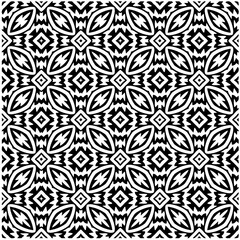 Design seamless monochrome geometric pattern. Abstract background. Vector art.Perfect for site backdrop, wrapping paper, wallpaper, textile and surface design. 