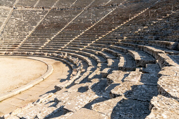 view of the ancient theatre of Epidauros in southern Greece